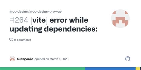 Improve this answer. . Vite error while updating dependencies